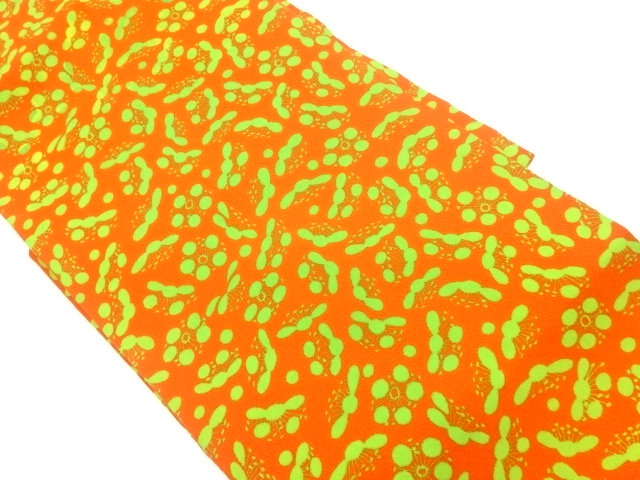JAPANESE KIMONO / VINTAGE NAGOYA OBI / KATAZOME / UME BLOSSOM